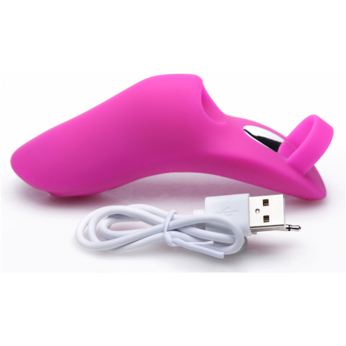 7x Finger Bang Her Pro Silicone Vibrator - Pink