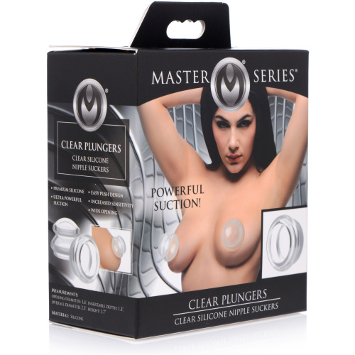 Clear Plungers Silicone Nipple Suckers - Large