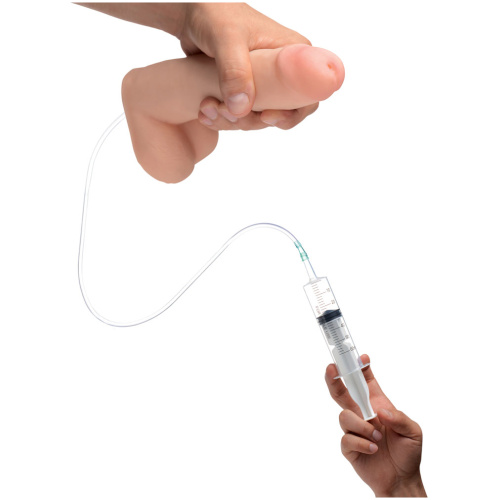 8 Inch Realistic Dual Density Squirting Dildo