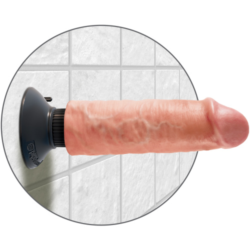 King Cock 6-Inch Vibrating Cock - Light
