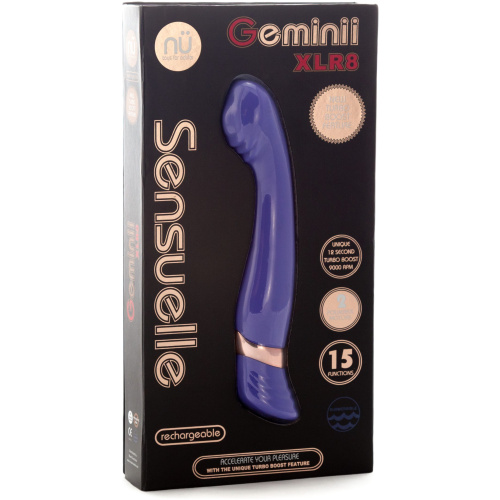 Sensuelle Gemini Xlr8 14f Double Motor Vibe - Ultra Violet