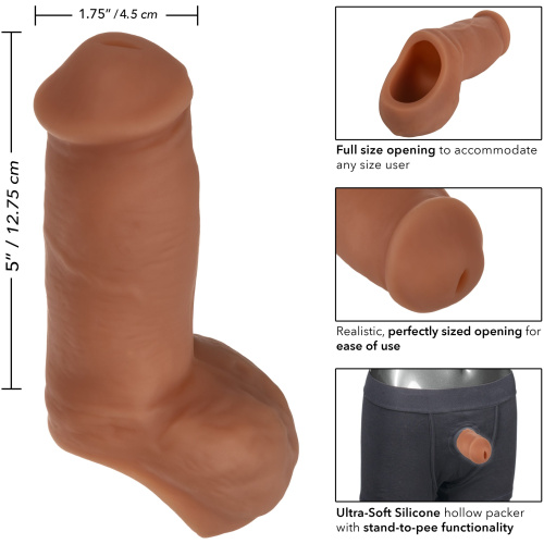 Packer Gear 5 Inch Ultra-Soft Silicone Stp Packer - Brown