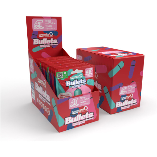 Screaming O 4t - Bullet - Super Powered One Touch  Vibrating Bullet - Display - Assorted