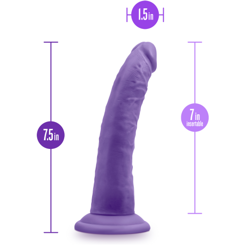 Au Naturel - Bold - Jack - 7 Inch Dildo - Purple