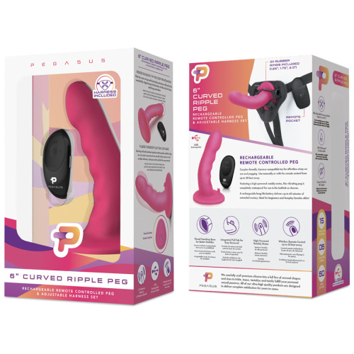 Pegasus 6 Inch Curved Ripple Reg - Pink