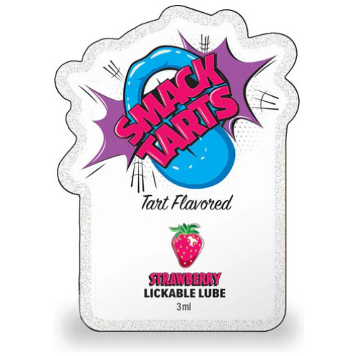 Smack Tarts Lube 3ml Pouch Display 36pc - Sour Strawberry