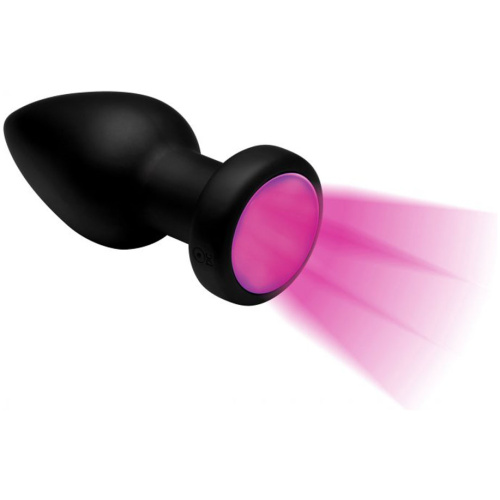 7x Light Up Rechargeable Anal Plug - Medium