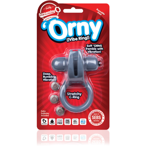 Orny Vibe Ring - Grey - 6 Count