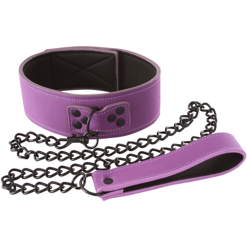 Lust Bondage Collar - Purple