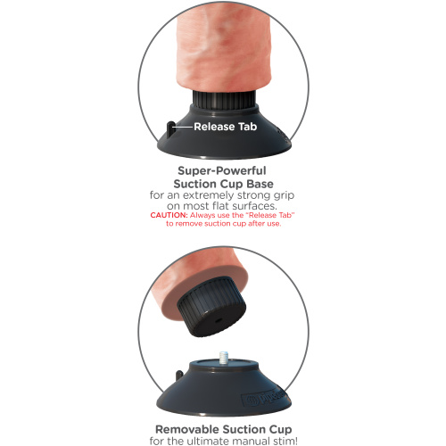 King Cock 6-Inch Vibrating Cock - Light