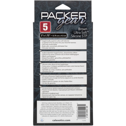 Packer Gear 5 Inch Ultra-Soft Silicone Stp Packer - Brown
