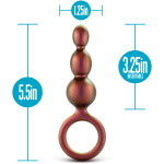 Anal Adventures Matrix - Beaded Loop Plug - Copper