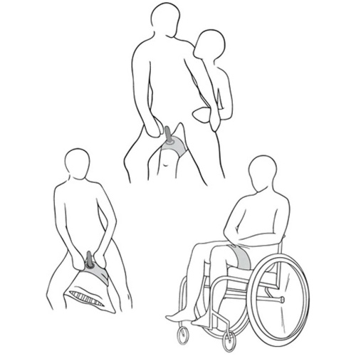 Sportsheets Ultra Thigh Strap on - Black