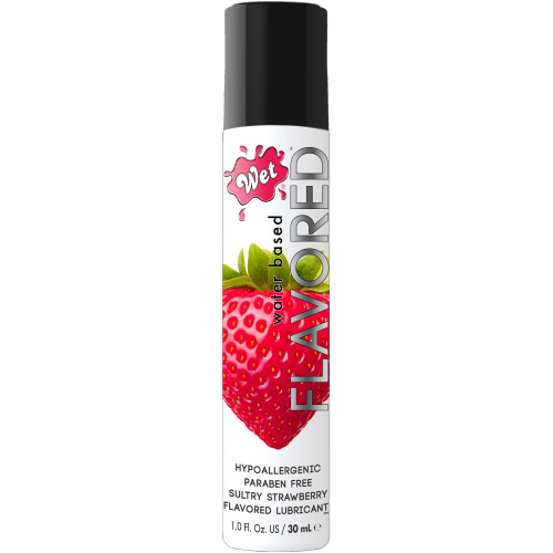 Wet Flavored Lubricant Sexy Strawberry 1oz