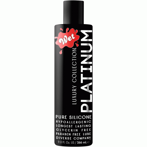 Wet Platinum Luxury Silicone Lubricant - 9 Fl. Oz.