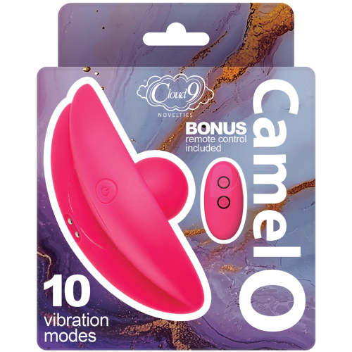 Cloud 9 Camel Toe Shaped Vibrator With Remote - Pink