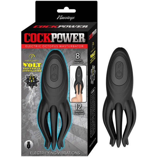 Cockpower Electric Octopus Masturbator - Black