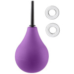 Cloud 9 Fresh and Deluxe Anal Soft Tip Enema Douche 7.6oz With Ez Squeeze Bulb and 2 C-Rings