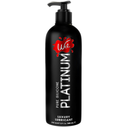 Wet Platinum Luxury Silicone Lubricant 32oz