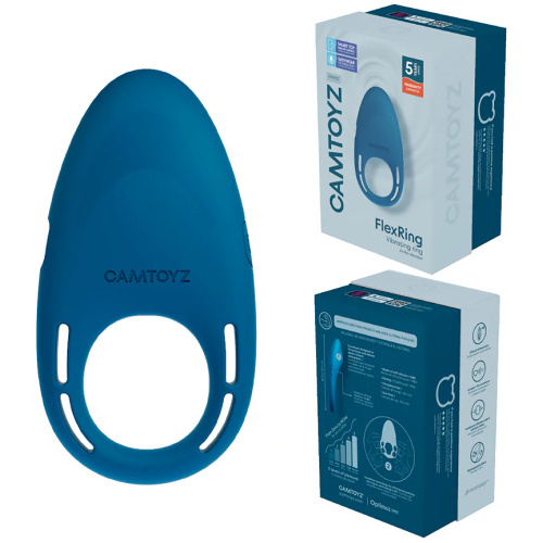 Flex Ring Camtoyz Vibrating Ring With App - Blue
