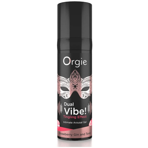 Dual Vibe Gin and Tonic Strawberry Kissable Liquid Vibrator 15ml