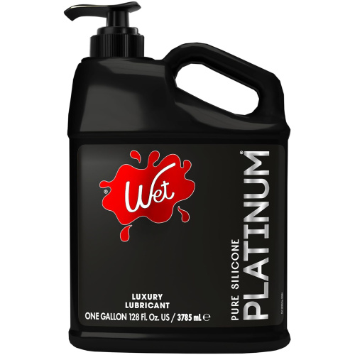 Wet Platinum Luxury Silicone Lubricant 128oz
