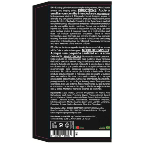 Dual Vibe Pina Colada Kissable Liquid Vibrator - 15ml