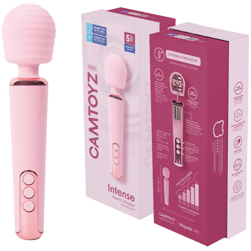 Intense Camtoyz Wand Vibrator With App - Pink