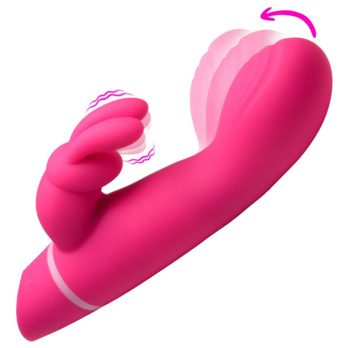 Come Hither Silicone Rabbit Vibrator - Pink