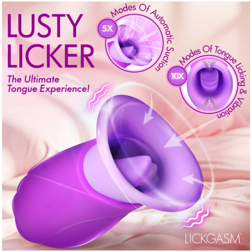 Licking Violet Sucking and Licking Vibrator Purple