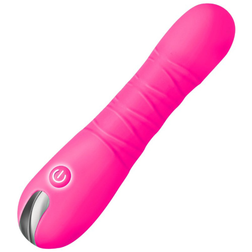 Thrusting Silicone Dildo - Pink