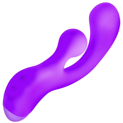 Gyro Rabbit Silicone Vibrator - Purple