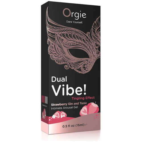 Dual Vibe Gin and Tonic Strawberry Kissable Liquid Vibrator 15ml