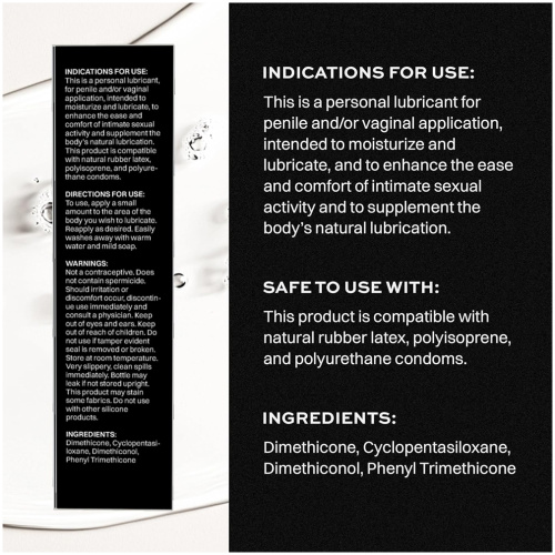 Wet Platinum Luxury Silicone Lubricant 128oz