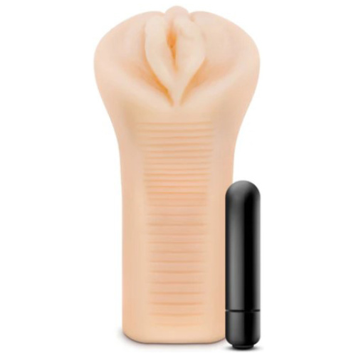 Enlust Emma Male Masturbator With Bullet Vibrator - Beige