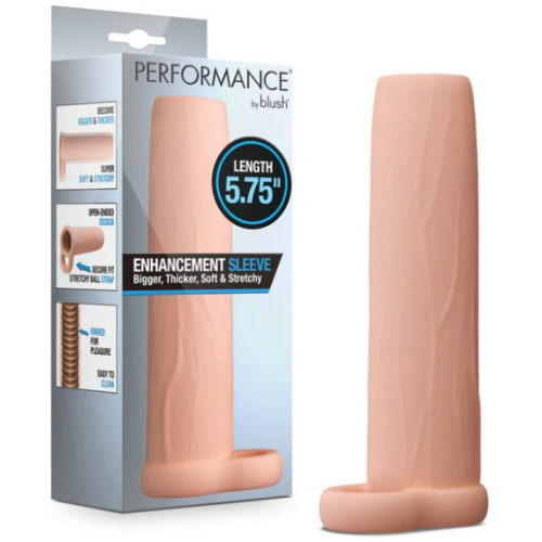 Performance 5.75 Inch Enhancement Sleeve - Beige