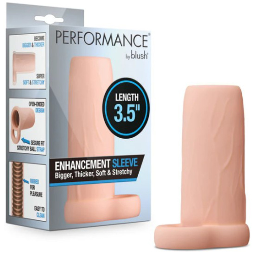 Performance 3.5 Inch Enhancement Sleeve - Beige
