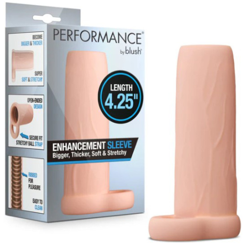 Performance 4.25 Inch Enhancement Sleeve - Beige