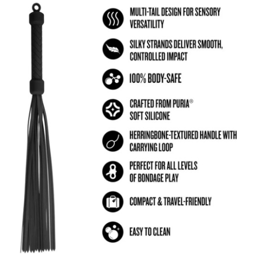 Temptasia Ardor - Flogger - Black