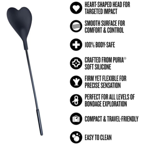 Temptasia Ardor - Heart Crop - Black