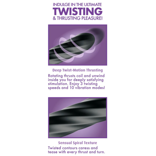 Anal Fantasy Elite Twist Ecstasy - Black