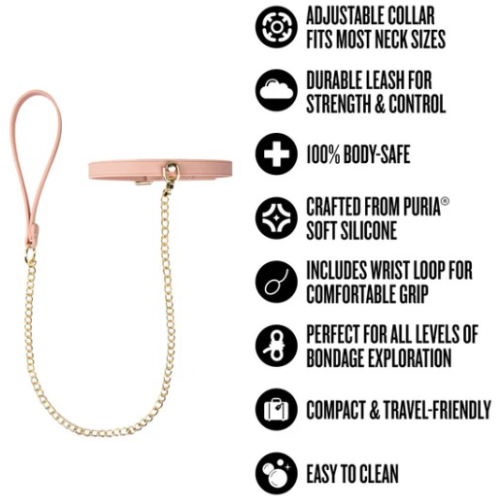 Temptasia Ardor - Collar and Leash​ - Pink