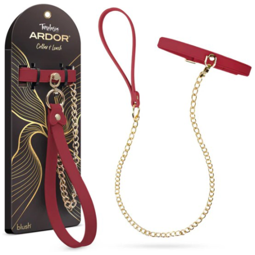 Temptasia Ardor - Collar and Leash​ - Red