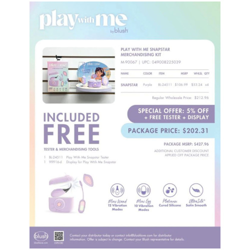 Play With Me Snapstar Merchandising Kit