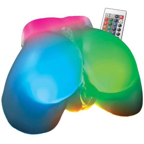 Pdx Elite After Dark Series Go-Go Booty Led Mega Masturbator - Frosted