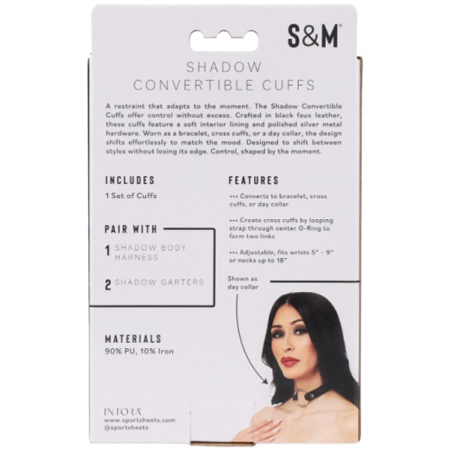 Shadow Convertible Cuffs - Black